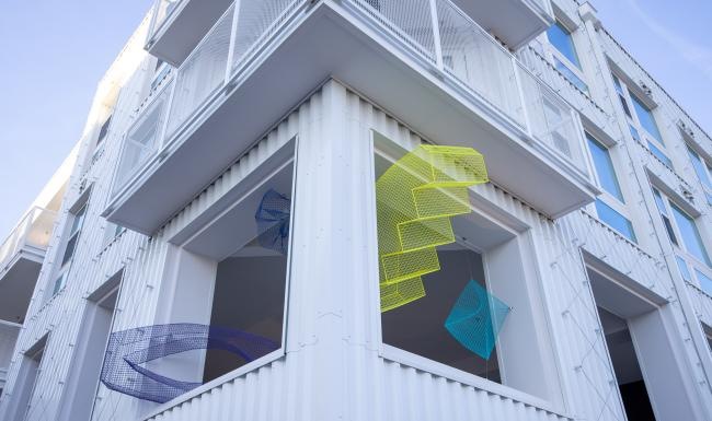 exterior of property showing large patios